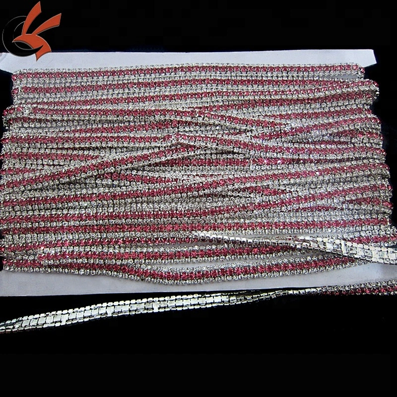 clear rhinestone and blue close Rhinestone Costume Sewing Trims