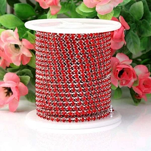 2020 shinning fashion metal Decorative chain trim yard  crystal rhinestone cup chain