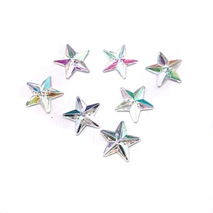 Wholesale Flatback  Sew On Acrylic Stone Star Gems for Garment Decoration