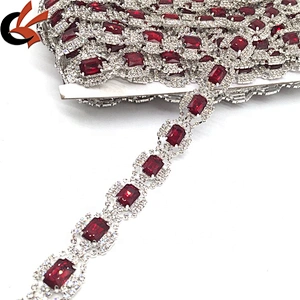 New Color Product 2021 Fashion Garment Decorative Rhinestone Crystal Banding Trimming
