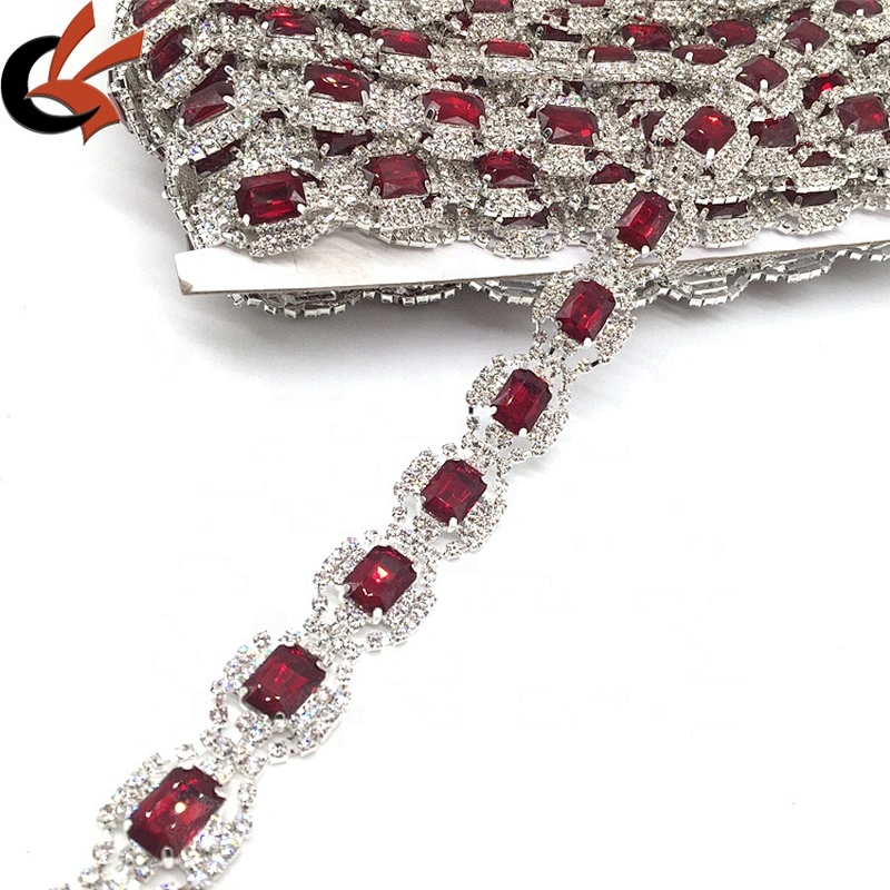 New Color Product 2021 Fashion Garment Decorative Rhinestone Crystal Banding Trimming