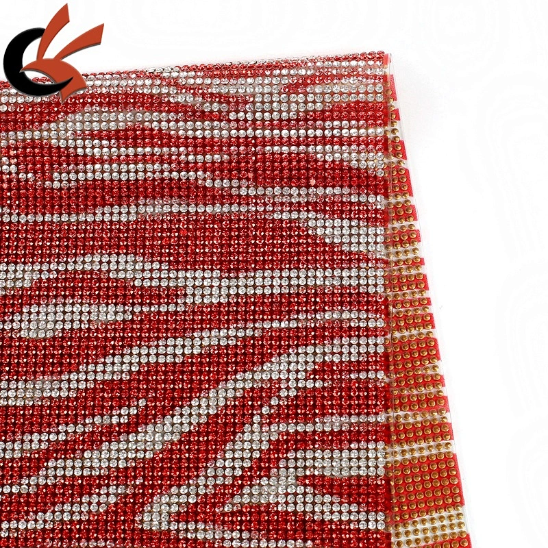 2mm Bag Decoration Iron On Rhinestone Sheet heat transfer crystal mesh