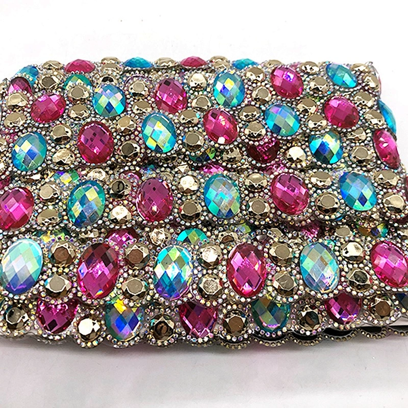 Customized High Quality colorful Hot fix Resin Stone Hot Fix Rhinestone Trimming