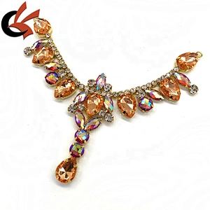 Decorative Rhinestone Crystal Chain Buckle for Garment Accessories