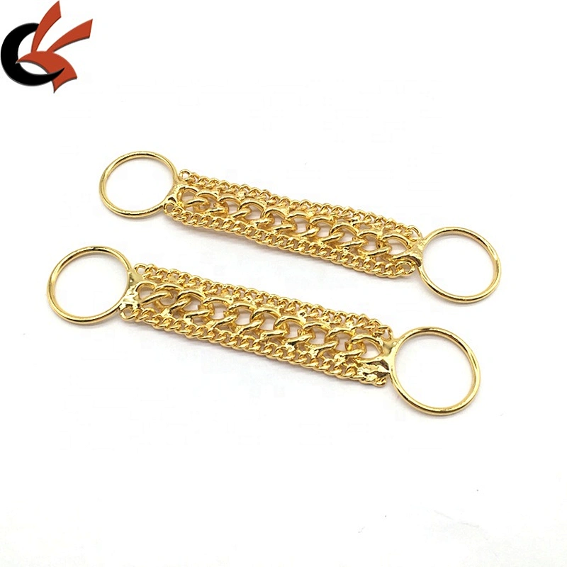 Fashion Wholesale New Design Bikini Connectors Gold Cycle Chain Bikini Connector For Top Swimsuit