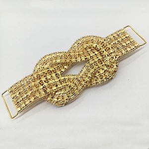 High Quality Crystal Rhinestone SILVER Metal Bikini Connectors Bikini Swimwear Connector