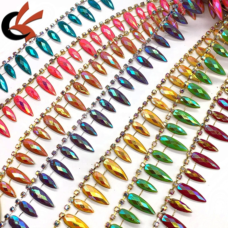Customized Carnival trimming various colors to choose AB coating colors resin rhinestone trimming