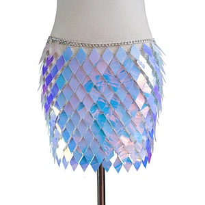 Sexy Shiny Vacation Style Beach Diamond Rhinestone Gems Bikini Body Chain  Suit