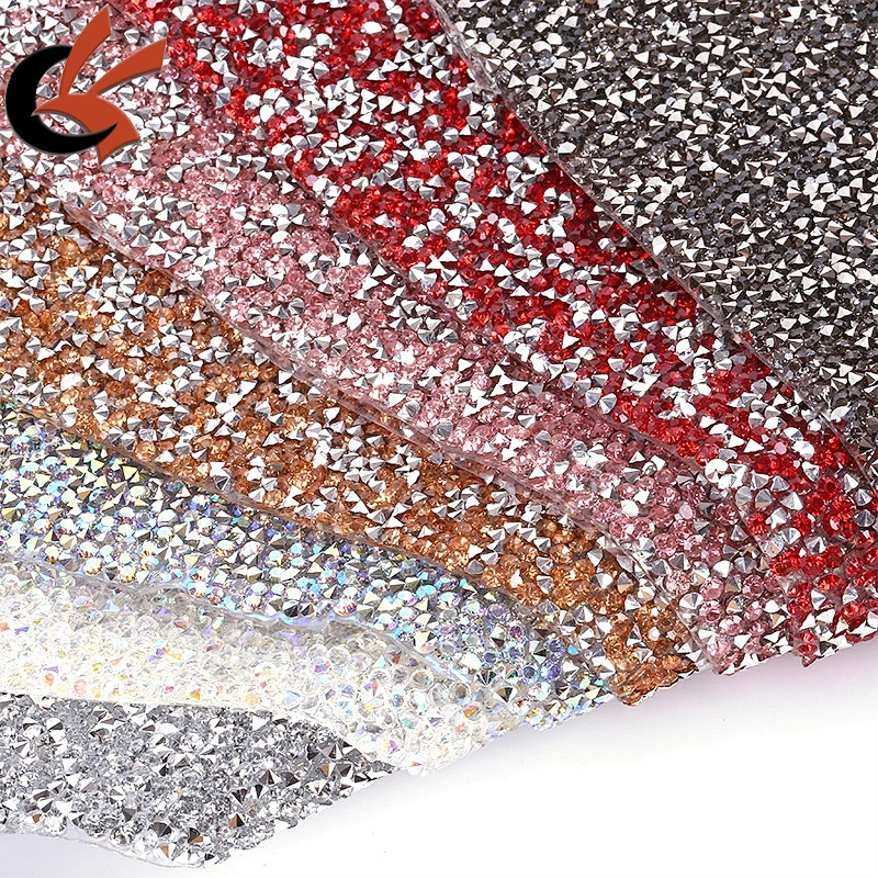 Hot fix Rhinestone Trimming Mesh Transfer Crystal Stone Strass Mesh Roll Banding Sheets