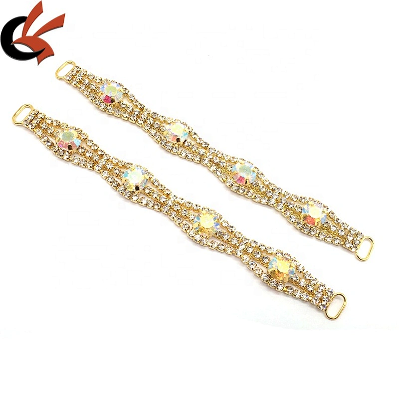 Gold/Silver Setting Women Swimsuits Rhinestone Bikini Connectors For DIY Beachwear Accessories