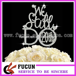 We Still DO 10th 20th 25th 30th 40th 50th rhinestone cake topper pin