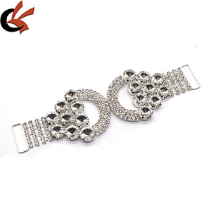 NEW designer metal transparent diamond bikini model connector plus size swimwear bikini connector for fat women