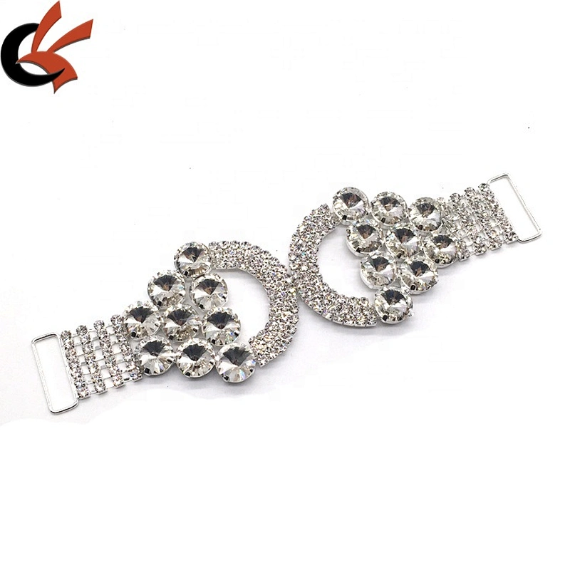 NEW designer metal transparent diamond bikini model connector plus size swimwear bikini connector for fat women