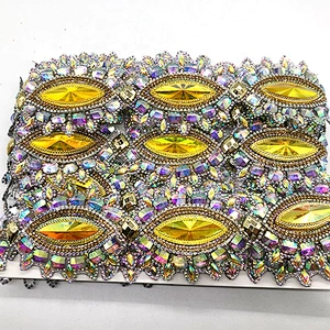 2020 Fashion garment accessory iron on designs Resin stones Crystal hot fix rhinestone trimming