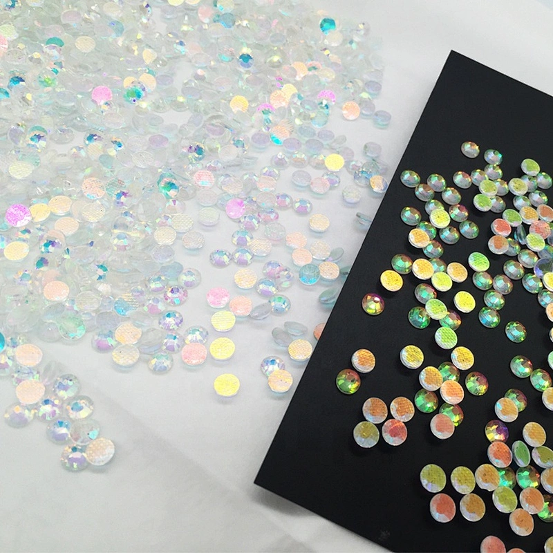 DMC Quality Hot-fix Rhinestone Flatback Crystal Glass Iron On Crystal TRA HFT Rhinestone For Garments Gem
