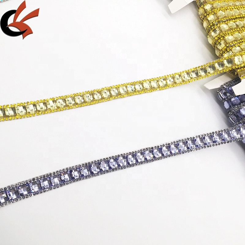 13mm width rhinestone roll mesh crystals trim yard hotfix self-adhesive glue crystal tape ribbon trims