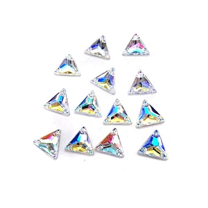 DIY Garment Accessories stone flatback triangel acrylic jewelry gem