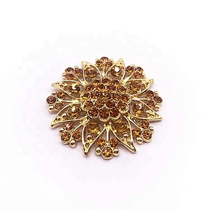 Wedding Bridal Big Crystal Rhinestone Bouquet Brooch Pin for Women