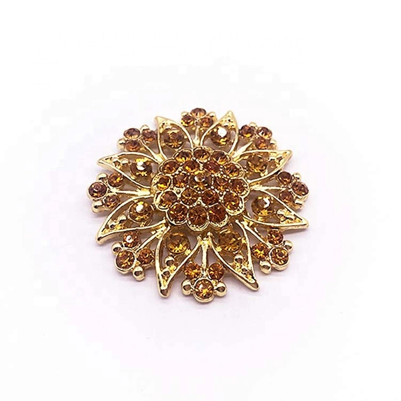 Wedding Bridal Big Crystal Rhinestone Bouquet Brooch Pin for Women