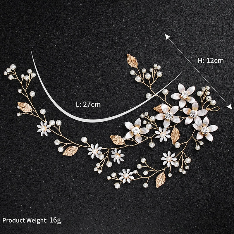 2020 Wholesale Elegant wedding crystal bridal hair accessories flower hair decorations
