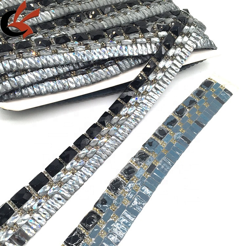 Costume Accessories Dress Decorating Supply Hot Fix Base Rhinestone Trim for Wholesale Dancing Dress