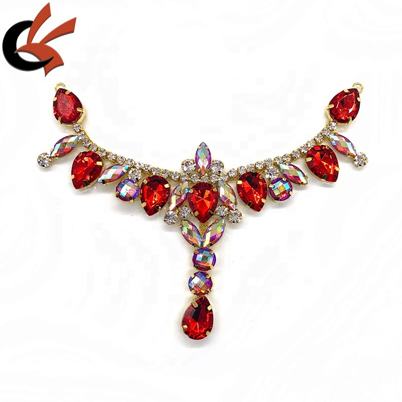 wholesale luxury metal accessories crystal rhinestone bikini connectors