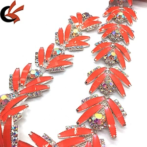 Hot fashion diy rhinestone motif mesh trimming chain for shoe garment bag accessories