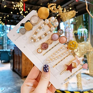 Newest Popular Hair Accessories Multi Styles Korean Hair Clip Set for Women Fancy Barrettes