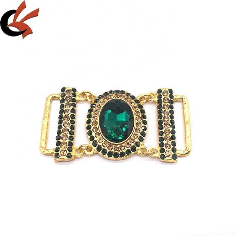 Bikini connector ornament gold setting rhinestone bikini connector for women