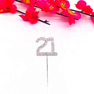 Latest birthday crystal cake topper  for cake shop