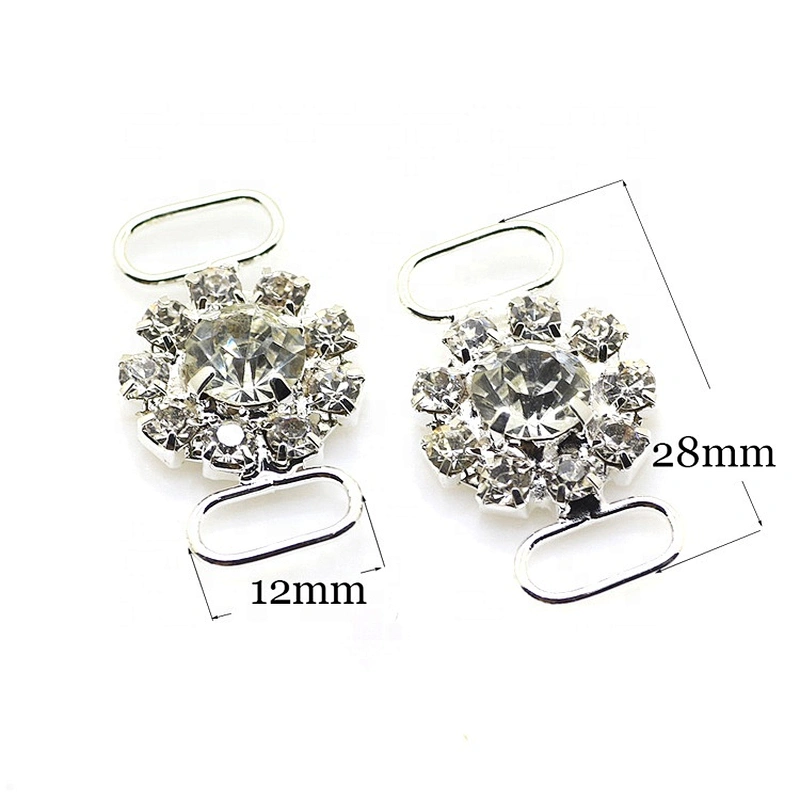 wholesale small middle rhinestone buckles crystal rhinestone connector