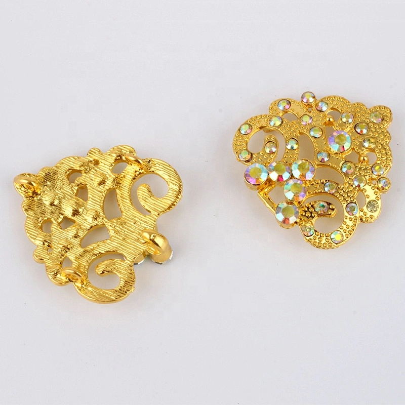Gold plated clothing decoration buckle wedding hook clasp buckle wholesale
