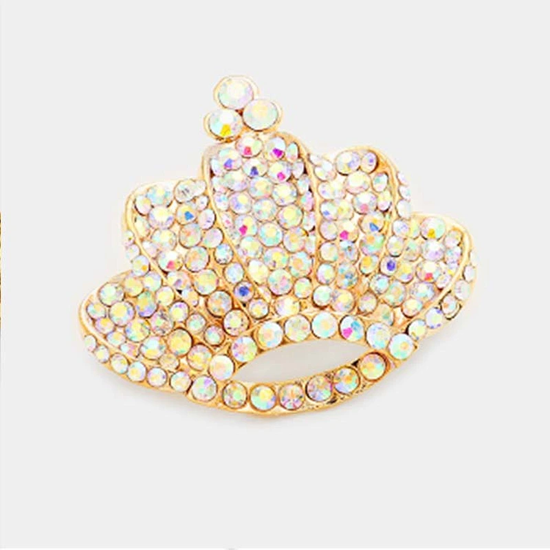 rhinestone Brooch For Women Silk Fabric Tie Corsage  Luxury Rhinestone Brooch Pins Jewelry Accessory