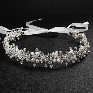 Wholesale Imitate Pearl Crystal Bead Rhinestone Hairband Hair Accessories