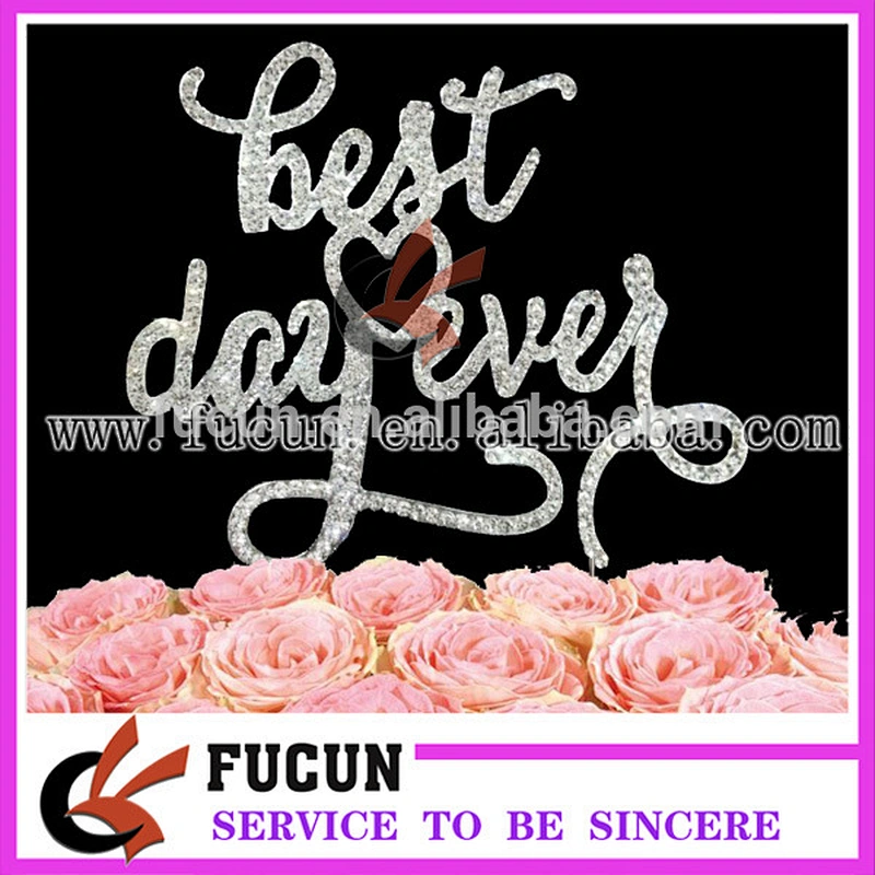 wholesale crystal rhinestone diamante cake topper party supplies