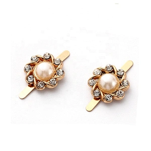 Fashion zinc metal flower shoe lady shoe buckle accessories for bag hat decoration