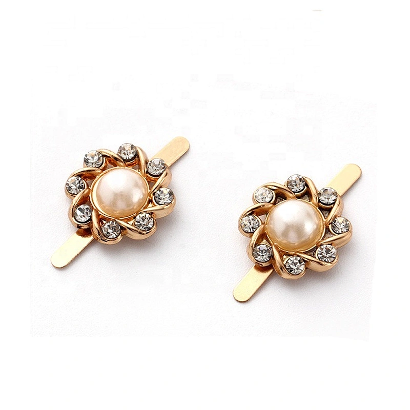 Fashion zinc metal flower shoe lady shoe buckle accessories for bag hat decoration