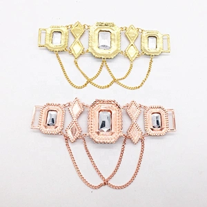 Beautiful Russians Jewelry New Arrival Rose Gold Color Rhinestone Glass Bikini Connector