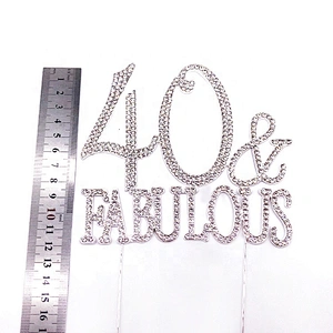 Party & Holiday supplies crystal cake topper for cake decoration accessories