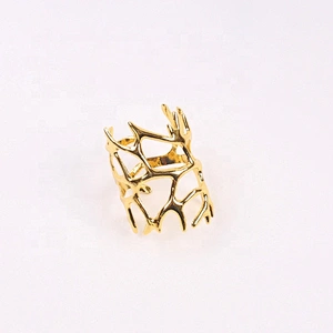 wedding restaurant decoration 2020 stocked stainless steel lightweight gold table napkin ring