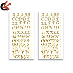 alibaba wholesale DIY glitter acrylic rhinestone alphabet letter Sticker