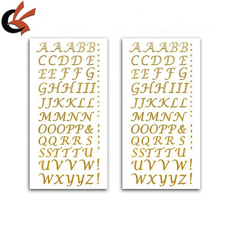 alibaba wholesale DIY glitter acrylic rhinestone alphabet letter Sticker