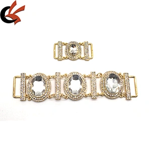 BIKINI SETS Crystal Bikini Swimwear Connectors Metal Glass Rhinestone Buckle Chain For Bikini Suit