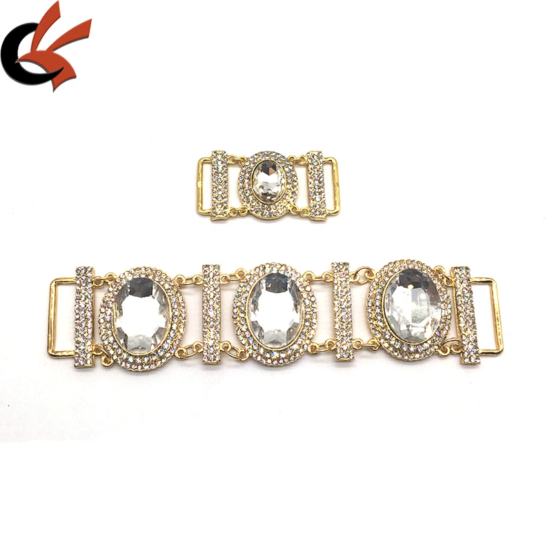 BIKINI SETS Crystal Bikini Swimwear Connectors Metal Glass Rhinestone Buckle Chain For Bikini Suit