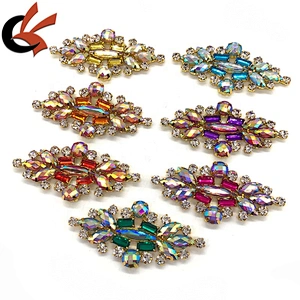 New fashion Carnival Dress shoes decoration colors AB crystals rhinestone appliques