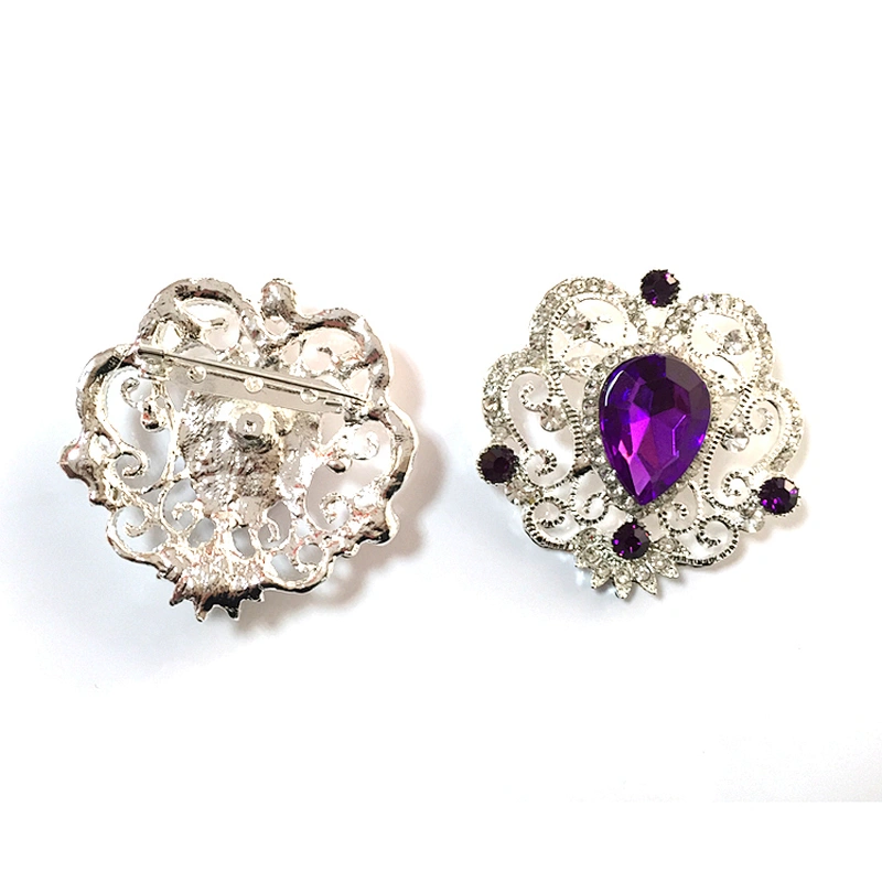 Vintage Style Rhinestone Decoration Crystal Brooch Pin For Women Party Dress Accessories