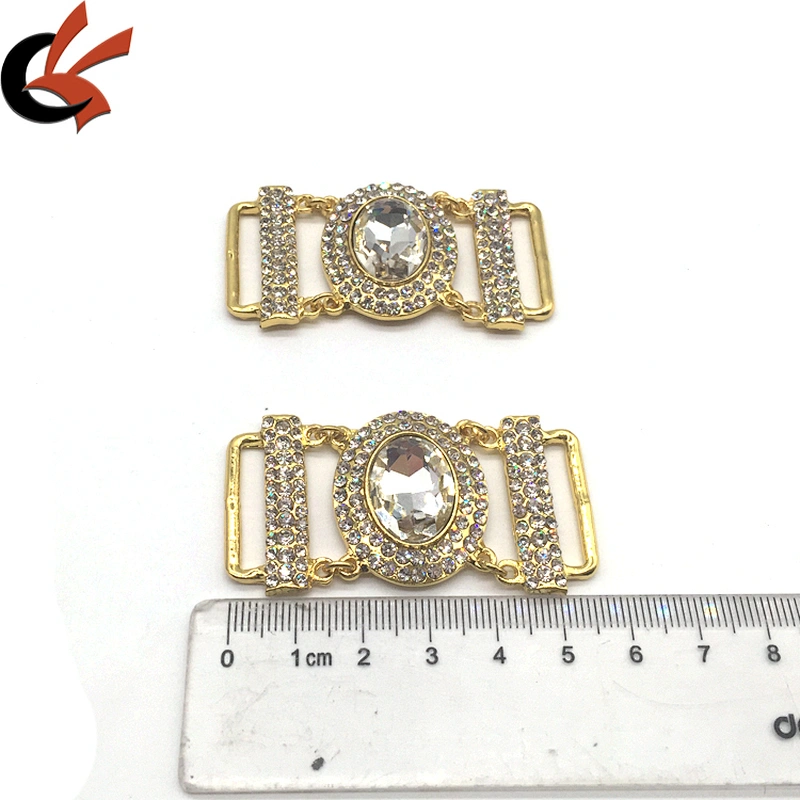 BIKINI SETS Crystal Bikini Swimwear Connectors Metal Glass Rhinestone Buckle Chain For Bikini Suit