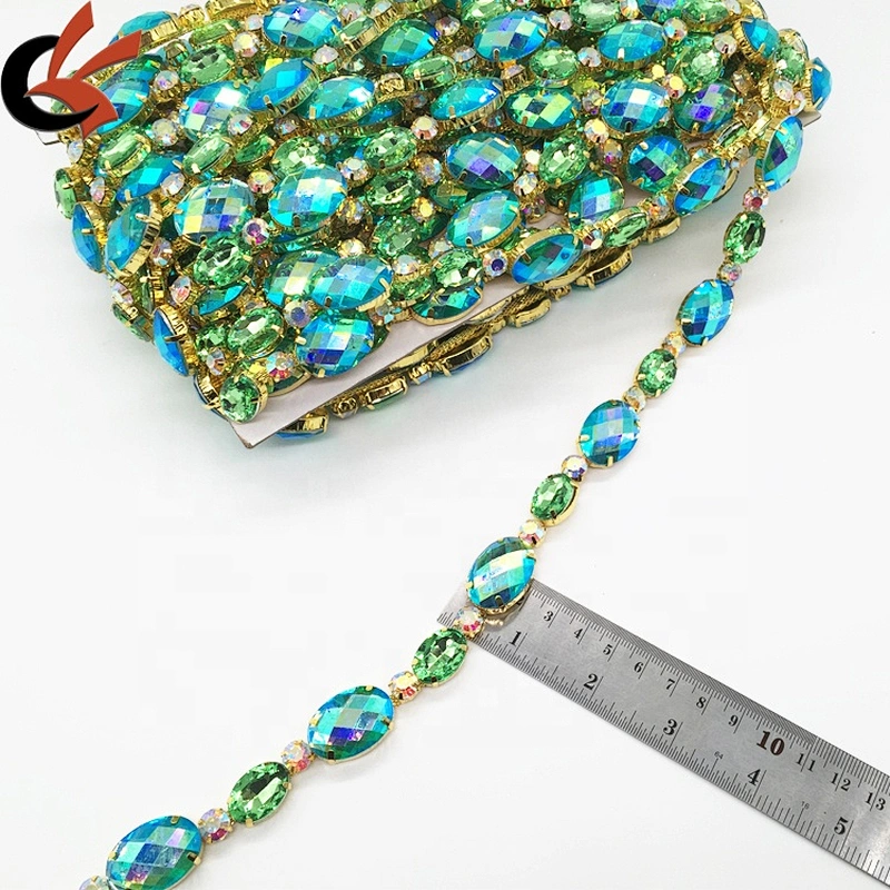 Wholesale cheap clothing stunning array acrylic rhinestone trims embellishments chains trimming