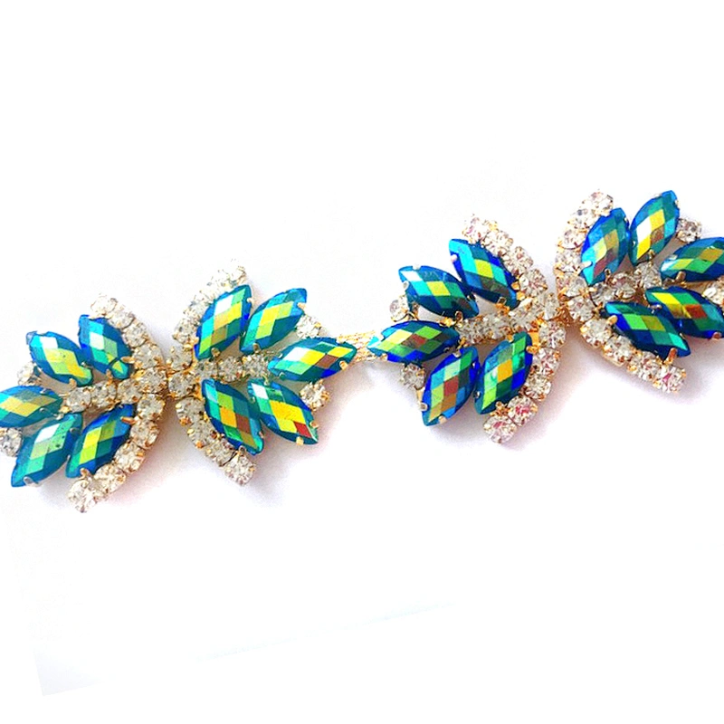 Custom Costume Jewelry Crystal rhinestone Trimming rhinestone chain