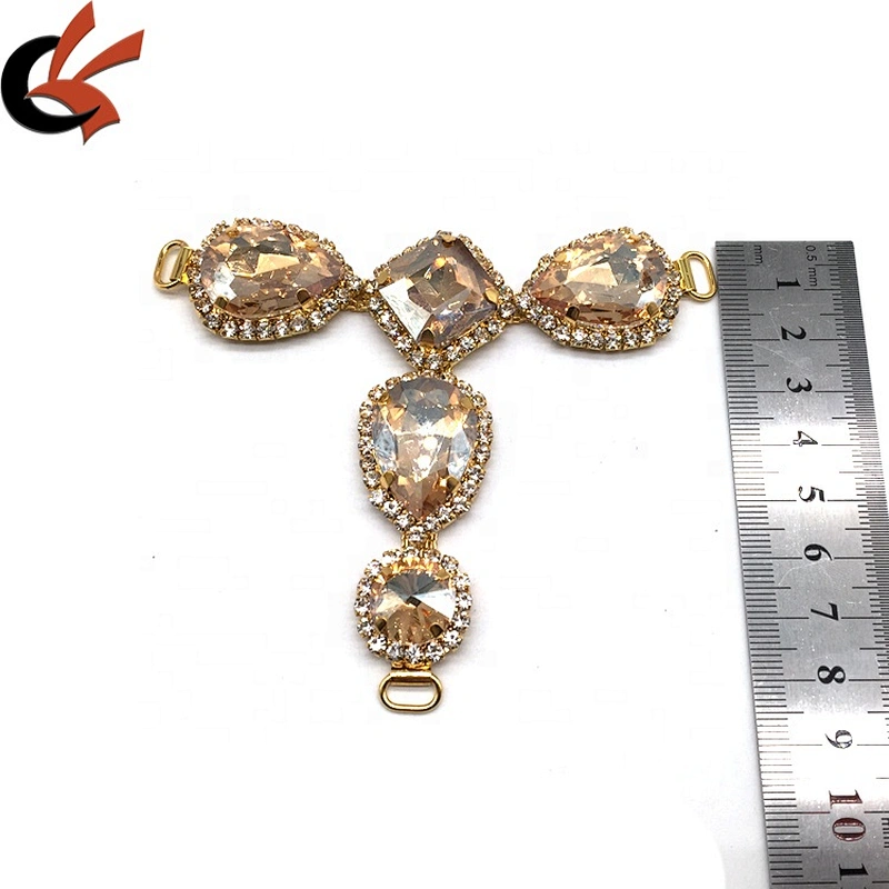 NEW women swimwear decoration contest bikini suit accessories rhinestone champagne gold bikini connector